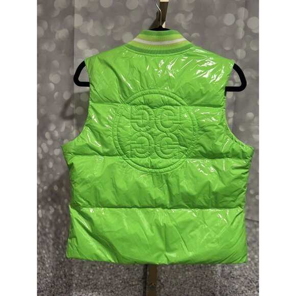NWT G Fore Gecko Circle G’s Women’s Coated Nylon Puffer Vest - Small - Picture 2 of 3